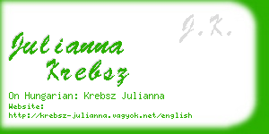 julianna krebsz business card